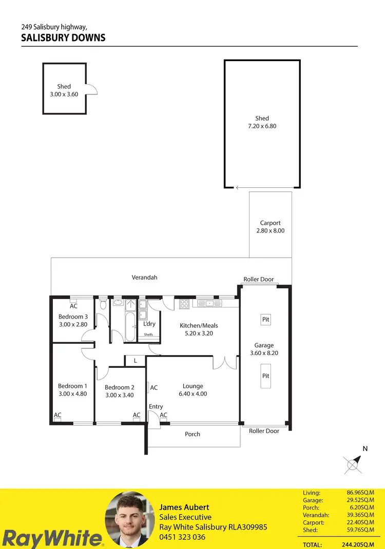 Floorplan of Homely house listing, 249 Salisbury Highway, Salisbury Downs SA 5108