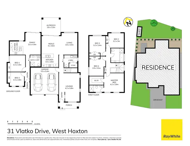 Floorplan of Homely house listing, 31 & 31A Vlatko Drive, West Hoxton NSW 2171