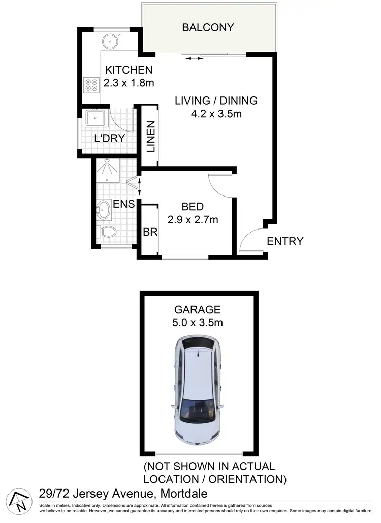 Floorplan of Homely apartment listing, 29/72-78 Jersey Avenue, Mortdale NSW 2223