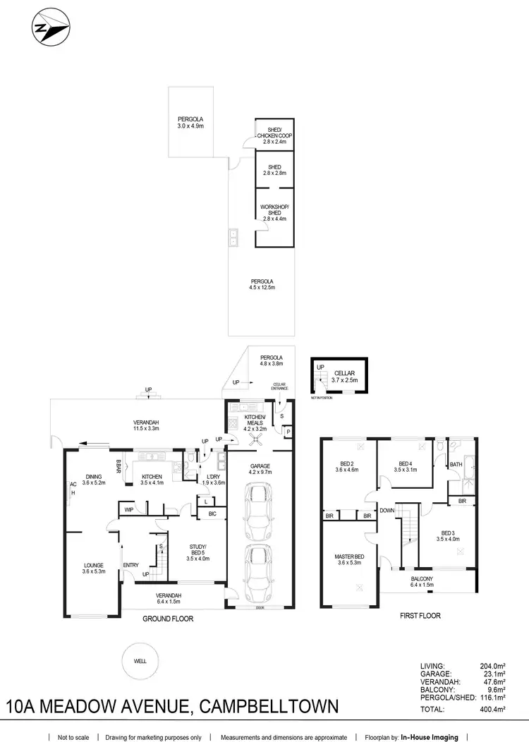 Floorplan of Homely house listing, 10A Meadow Avenue, Campbelltown SA 5074