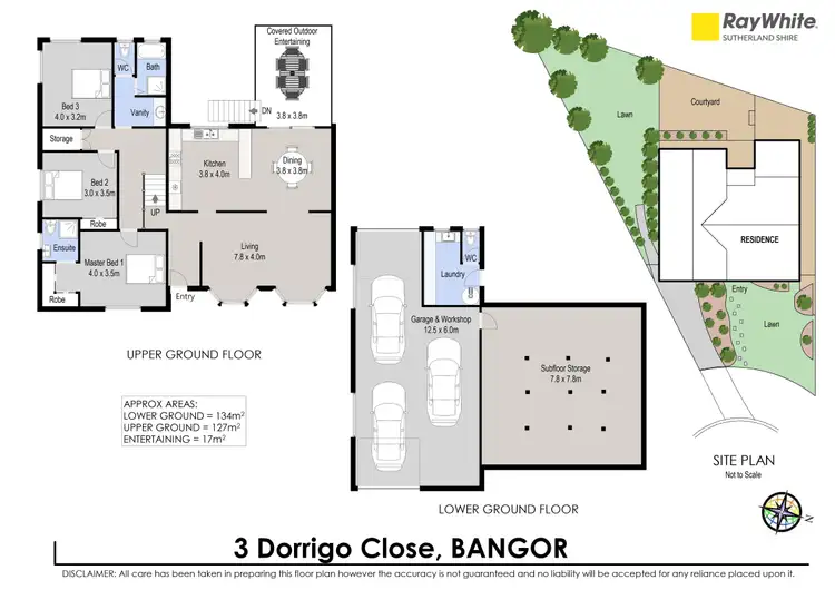 Floorplan of Homely house listing, 3 Dorrigo Close, Bangor NSW 2234