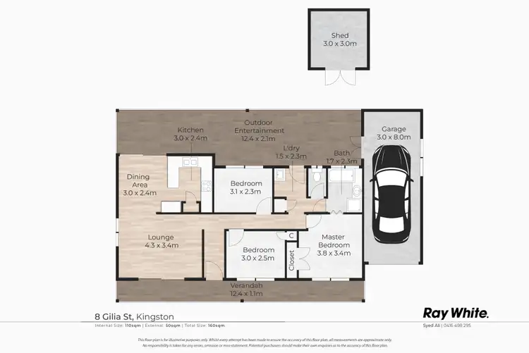 Floorplan of Homely house listing, 8 Gilia Street, Kingston QLD 4114