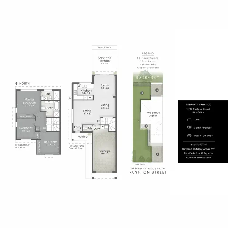 Floorplan of Homely townhouse listing, 10/36 Rushton Street, Runcorn QLD 4113