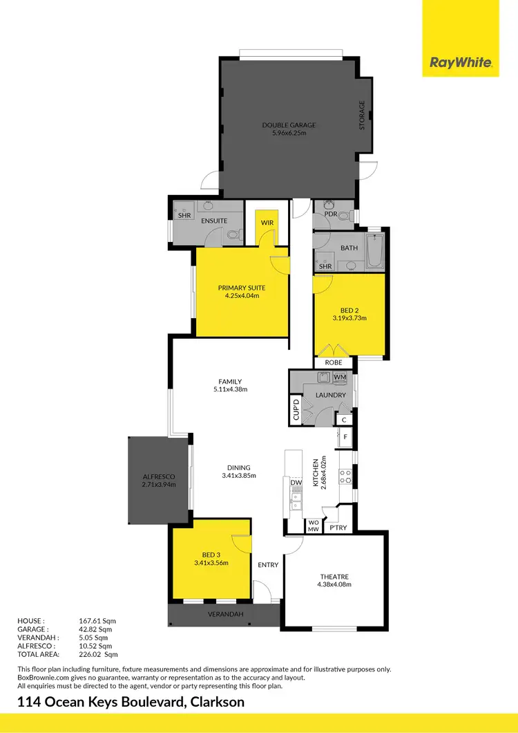 Floorplan of Homely house listing, 114 Ocean Keys Boulevard, Clarkson WA 6030