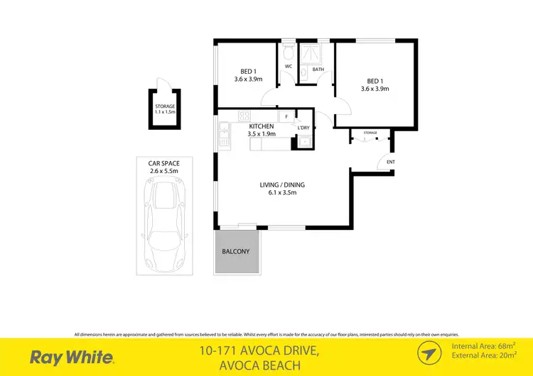 Floorplan of Homely unit listing, 10/171 Avoca Drive, Avoca Beach NSW 2251