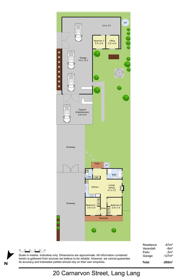Floorplan of Homely house listing, 20 Carnarvon Street, Lang Lang VIC 3984