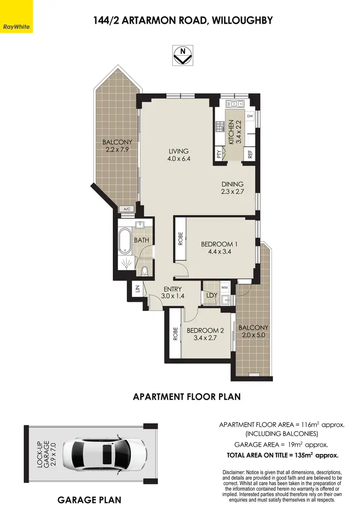 Floorplan of Homely apartment listing, 144/2 Artarmon Road, Willoughby NSW 2068