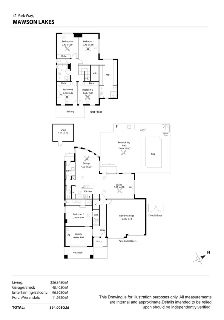 Floorplan of Homely house listing, 41 Park Way, Mawson Lakes SA 5095