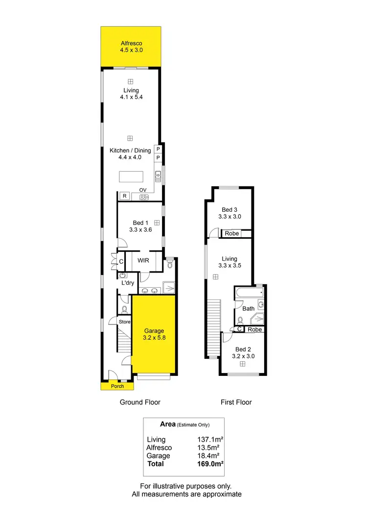 Floorplan of Homely townhouse listing, 23 Egmont Avenue, Warradale SA 5046