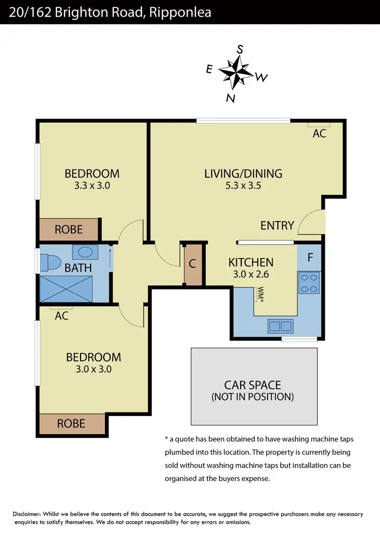 Floorplan of Homely apartment listing, 20/162 Brighton Road, Ripponlea VIC 3185