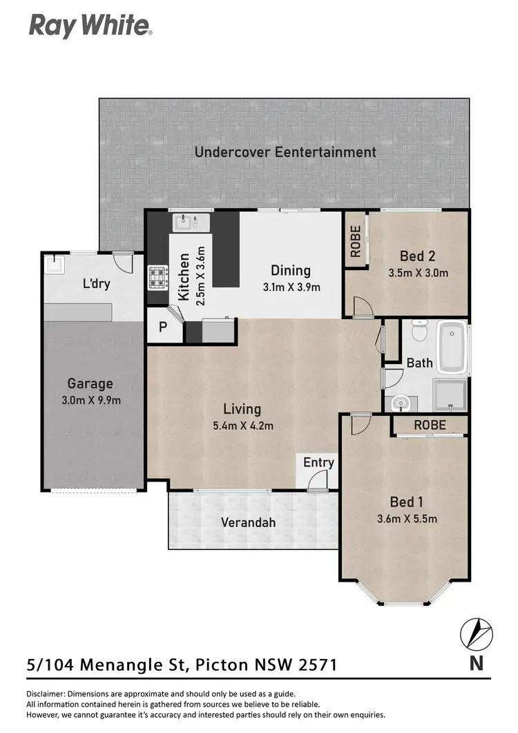 Floorplan of Homely villa listing, 5/104 Menangle Street, Picton NSW 2571