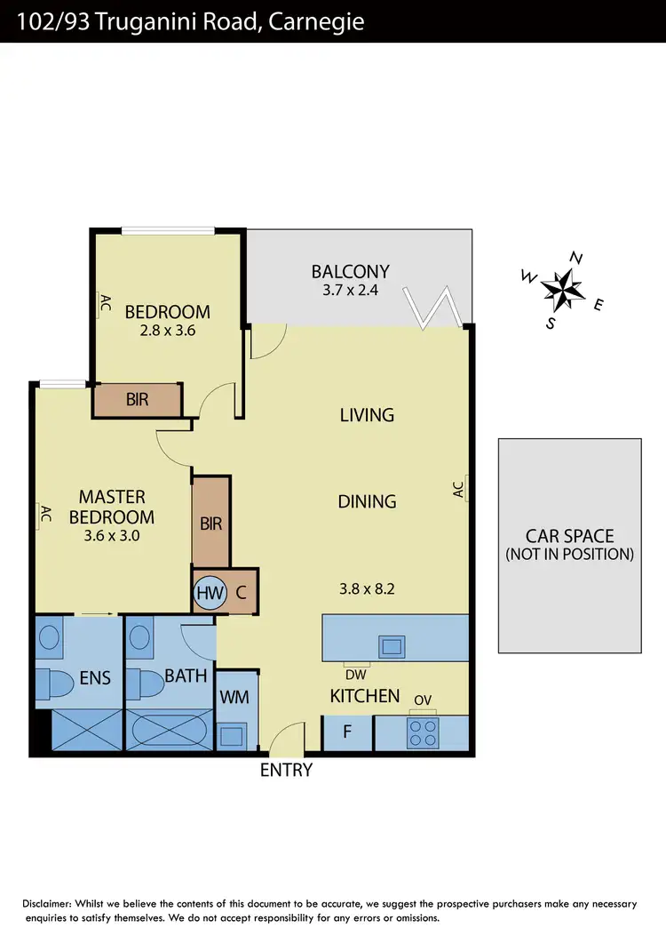 Floorplan of Homely apartment listing, 102/93 Truganini Road, Carnegie VIC 3163