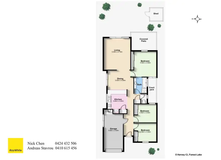Floorplan of Homely house listing, 5 Hervey Close, Forest Lake QLD 4078