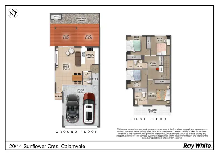Floorplan of Homely house listing, 20/14 SUNFLOWER Crescent, Calamvale QLD 4116
