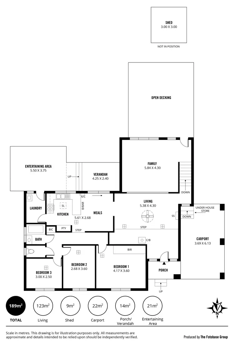 Floorplan of Homely house listing, 22 Oakdene Crescent, Coromandel Valley SA 5051