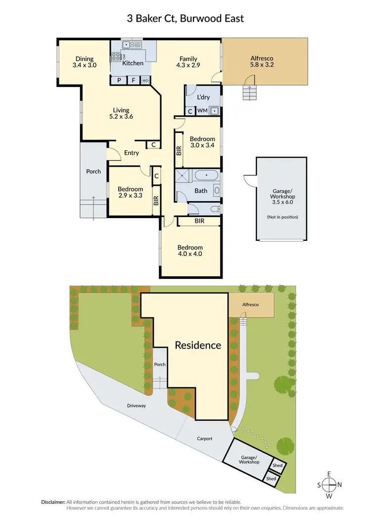 Floorplan of Homely house listing, 3 Baker Court, Burwood East VIC 3151