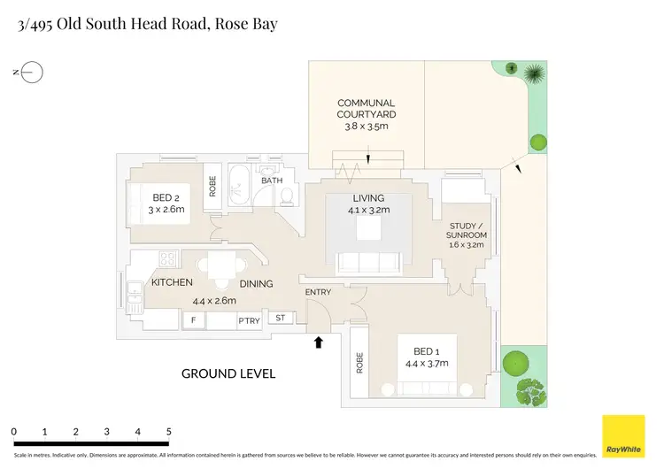 Floorplan of Homely apartment listing, 3/495 Old South Head Road, Rose Bay NSW 2029