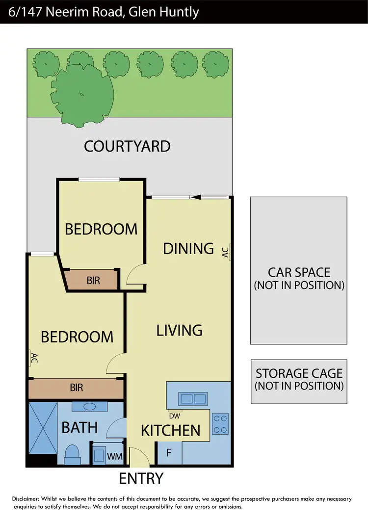 Floorplan of Homely apartment listing, 6/147 Neerim Road, Glen Huntly VIC 3163