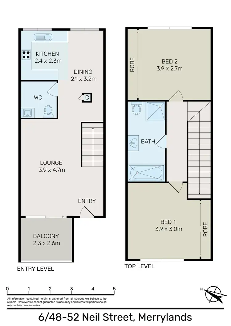 Floorplan of Homely unit listing, 6/48-52 Neil Street, Merrylands NSW 2160