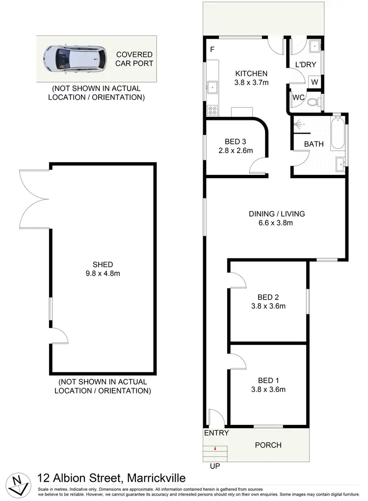 Floorplan of Homely house listing, 12 Albion Street, Marrickville NSW 2204