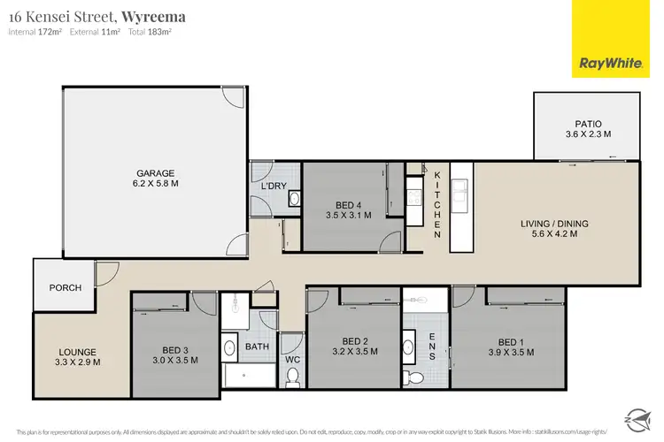Floorplan of Homely house listing, 16 Kensei Street, Wyreema QLD 4352