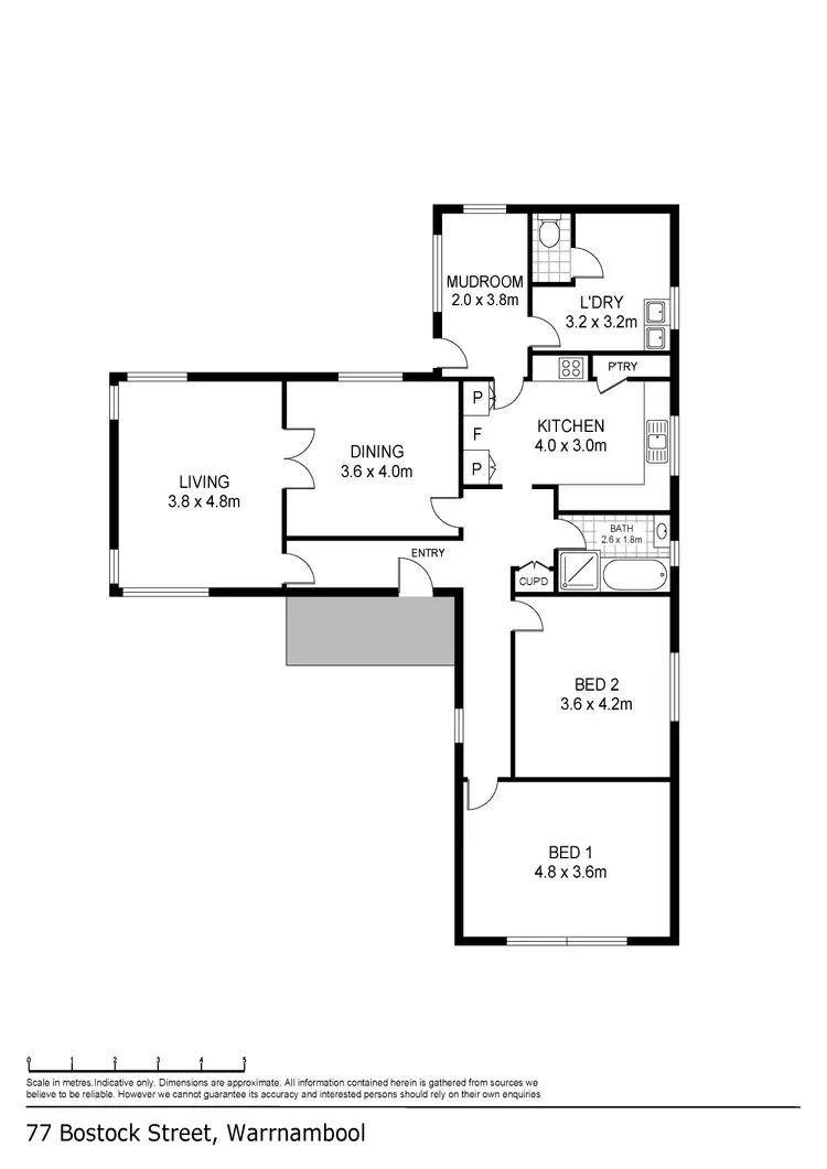 Floorplan of Homely house listing, 77 Bostock Street, Warrnambool VIC 3280