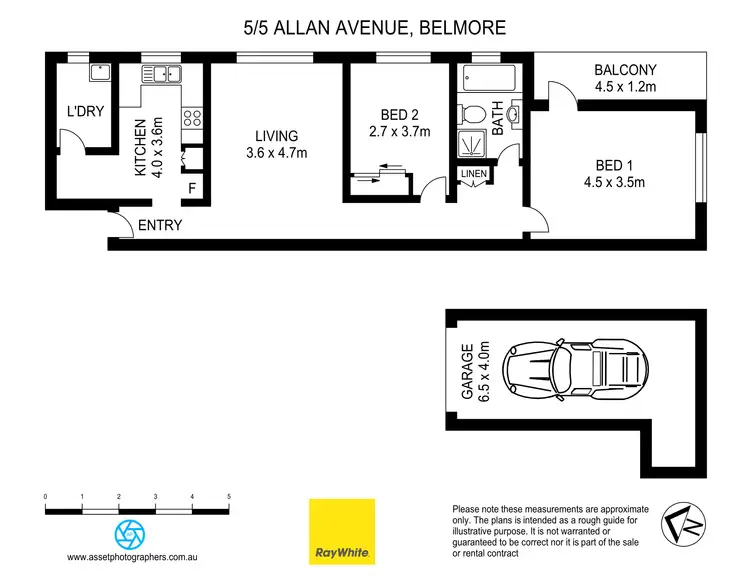 Floorplan of Homely apartment listing, 5/5 Allan Avenue, Belmore NSW 2192