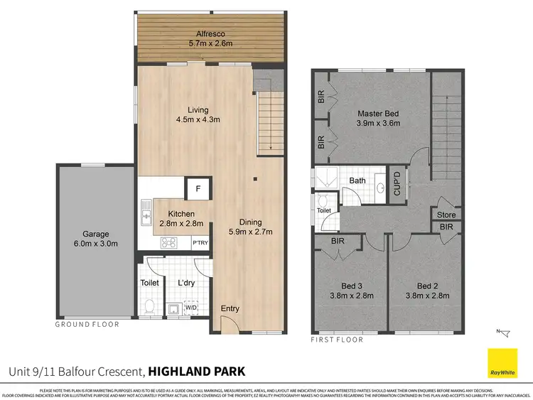 Floorplan of Homely house listing, 9/11 Balfour Crescent, Highland Park QLD 4211