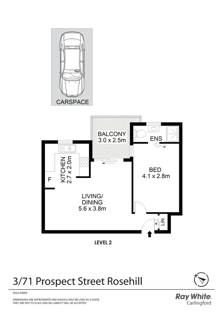 Floorplan of Homely unit listing, 3/71 Prospect Street, Rosehill NSW 2142
