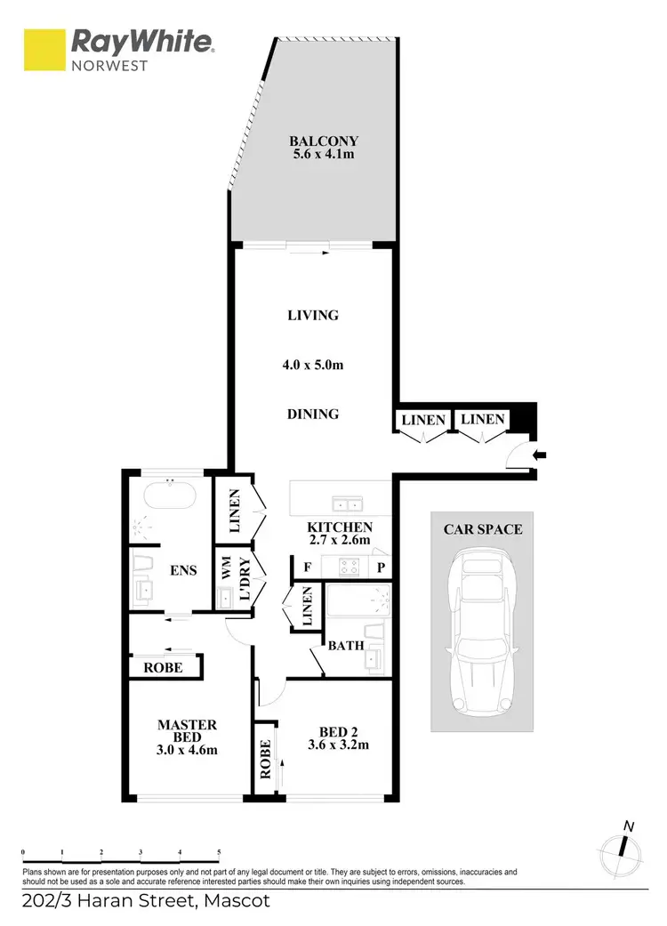 Floorplan of Homely apartment listing, 202/3 Haran Street, Mascot NSW 2020