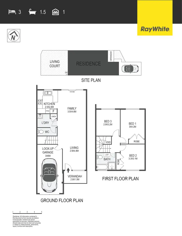 Floorplan of Homely townhouse listing, 14/60 Paul Coe Crescent, Ngunnawal ACT 2913