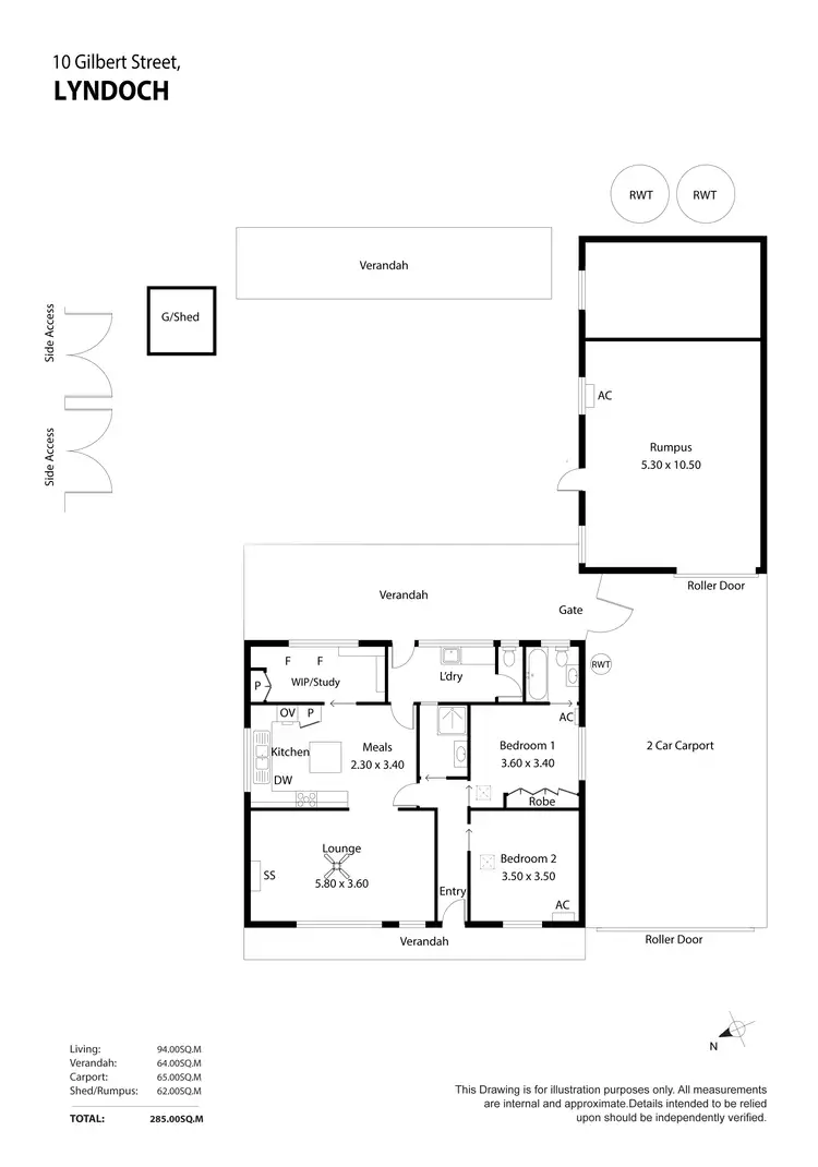 Floorplan of Homely house listing, 10 Gilbert Street, Lyndoch SA 5351