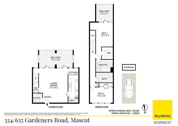Floorplan of Homely apartment listing, 324/635 Gardeners Road, Mascot NSW 2020