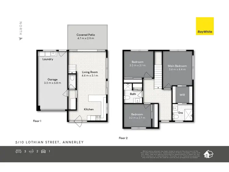 Floorplan of Homely townhouse listing, 5/10 Lothian Street, Annerley QLD 4103