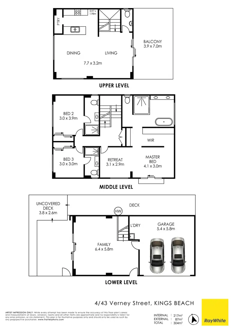Floorplan of Homely townhouse listing, Unit 4/43 Verney Street, Kings Beach QLD 4551