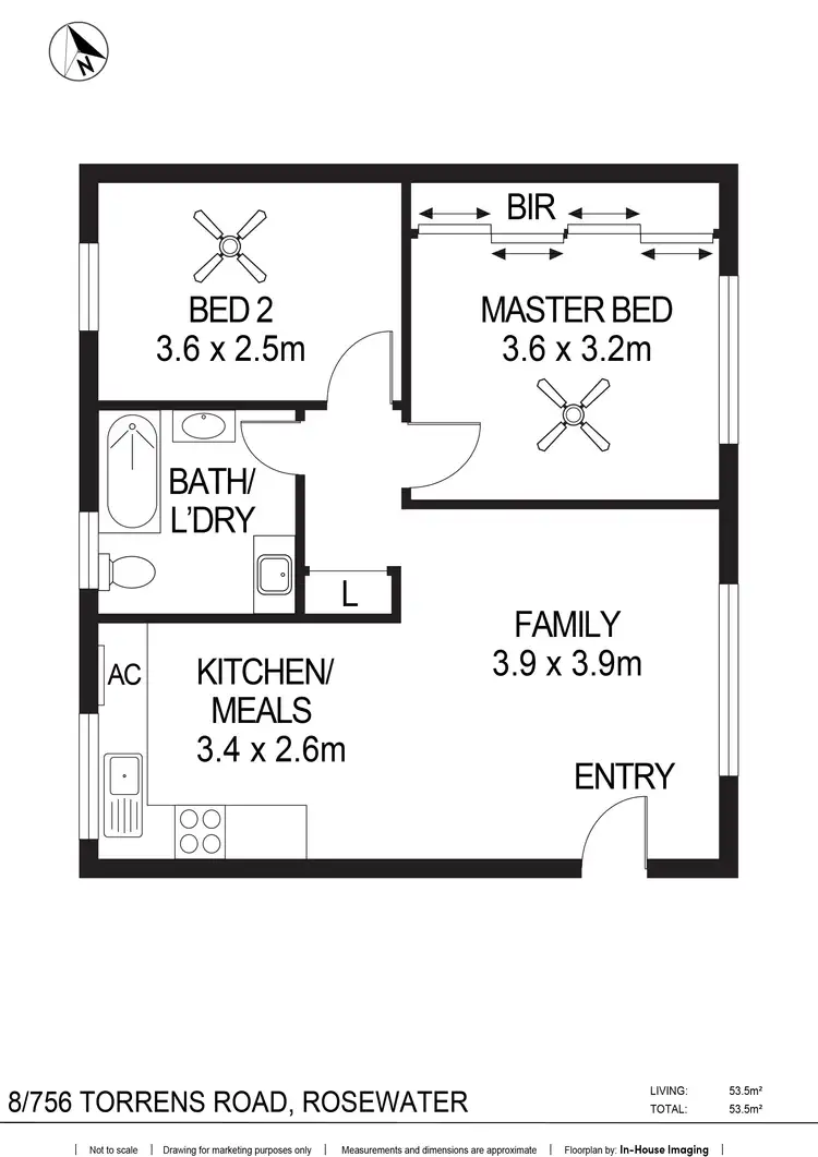 Floorplan of Homely unit listing, 8/756 Torrens Road, Rosewater SA 5013