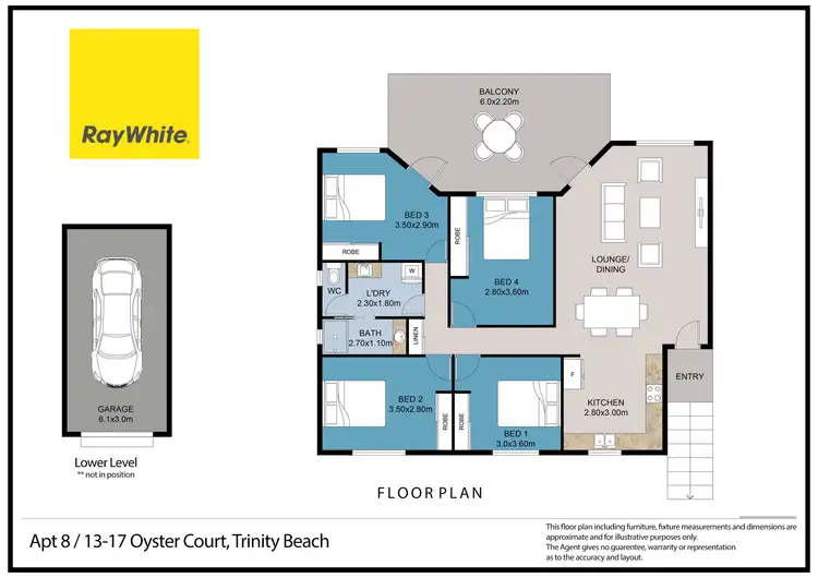 Floorplan of Homely unit listing, 8/13-17 Oyster Court, Trinity Beach QLD 4879