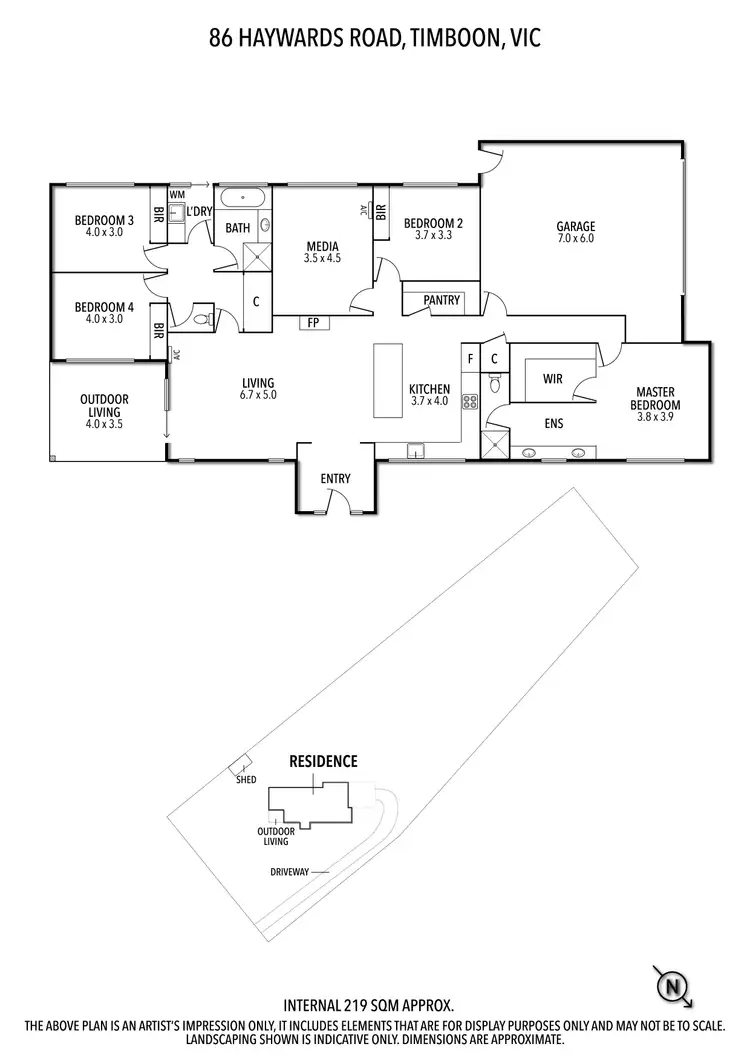 Floorplan of Homely house listing, 86 Haywards Road, Timboon VIC 3268