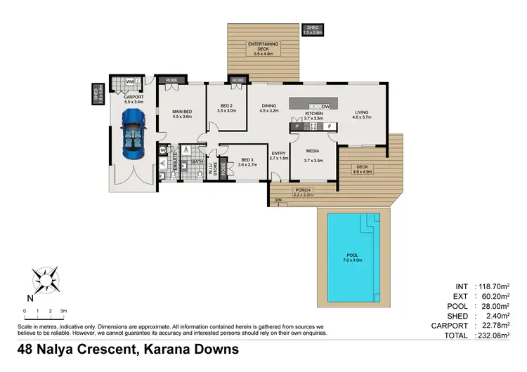 Floorplan of Homely house listing, 48 Nalya Crescent, Karana Downs QLD 4306
