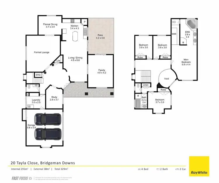 Floorplan of Homely house listing, 20 Tayla Close, Bridgeman Downs QLD 4035