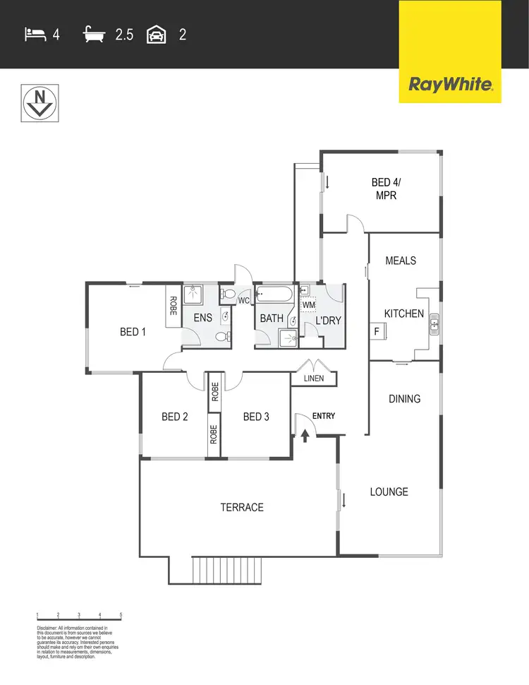 Floorplan of Homely house listing, 6 Reibey Place, Curtin ACT 2605
