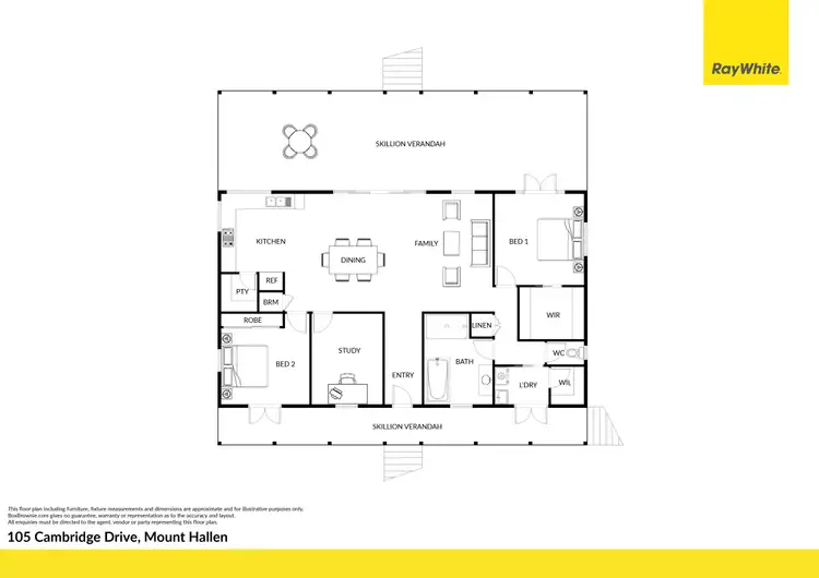 Floorplan of Homely house listing, 105 Cambridge Drive, Mount Hallen QLD 4312