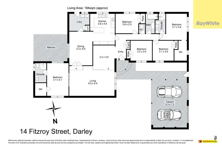 Floorplan of Homely house listing, 14 Fitzroy Street, Darley VIC 3340