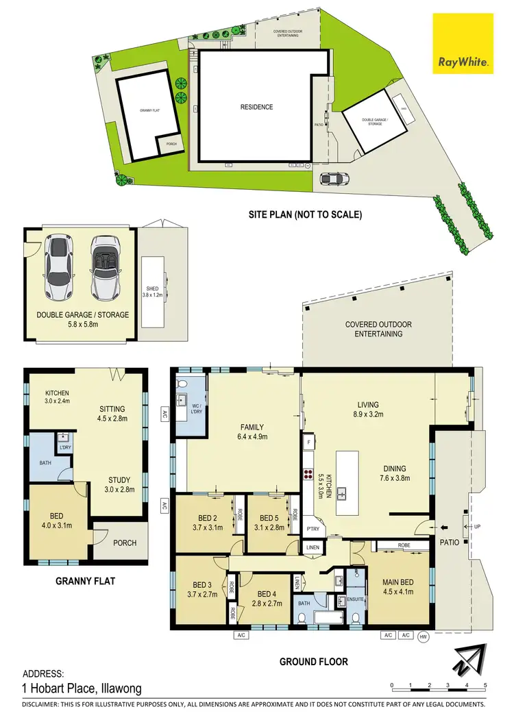 Floorplan of Homely house listing, 1 Hobart Place, Illawong NSW 2234