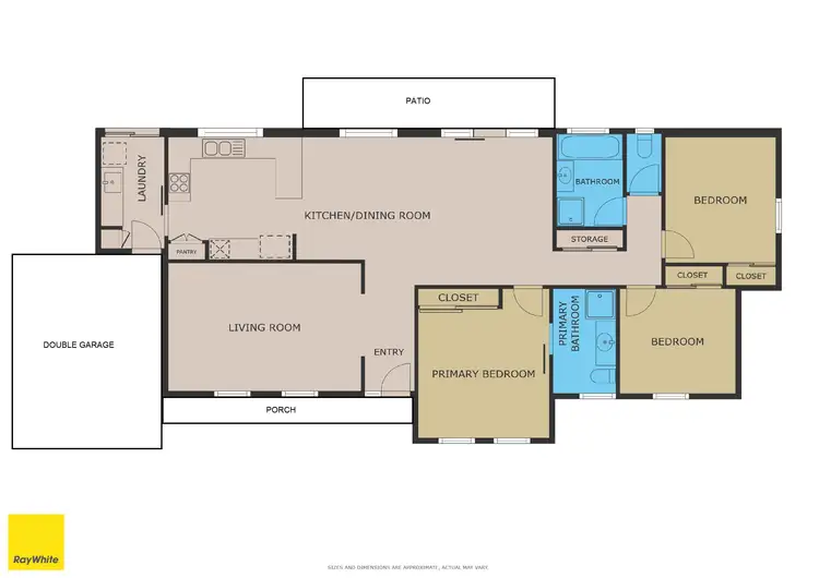 Floorplan of Homely house listing, 8 Bristol Way, Mildura VIC 3500
