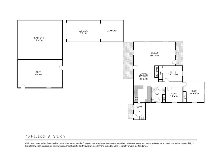 Floorplan of Homely house listing, 40 Havelock Street, Lawrence NSW 2460