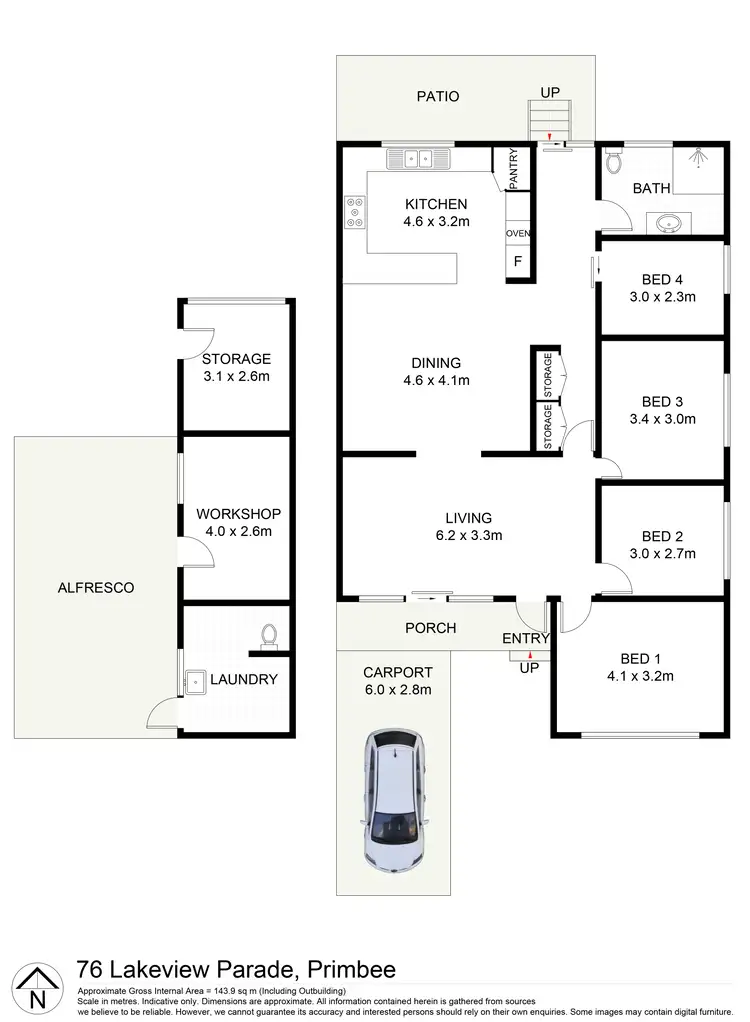 Floorplan of Homely house listing, 76 Lakeview Parade, Primbee NSW 2502