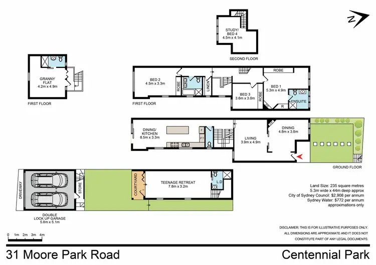 Floorplan of Homely house listing, 31 Moore Park Road, Centennial Park NSW 2021