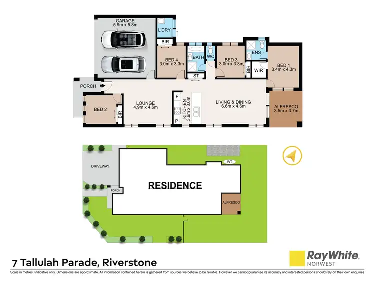 Floorplan of Homely house listing, 7 Tallulah Parade, Grantham Farm NSW 2765