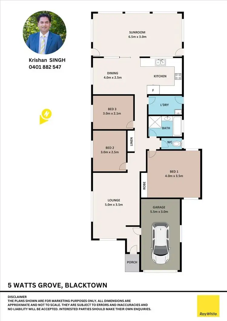 Floorplan of Homely house listing, 5 watts Grove, Blacktown NSW 2148